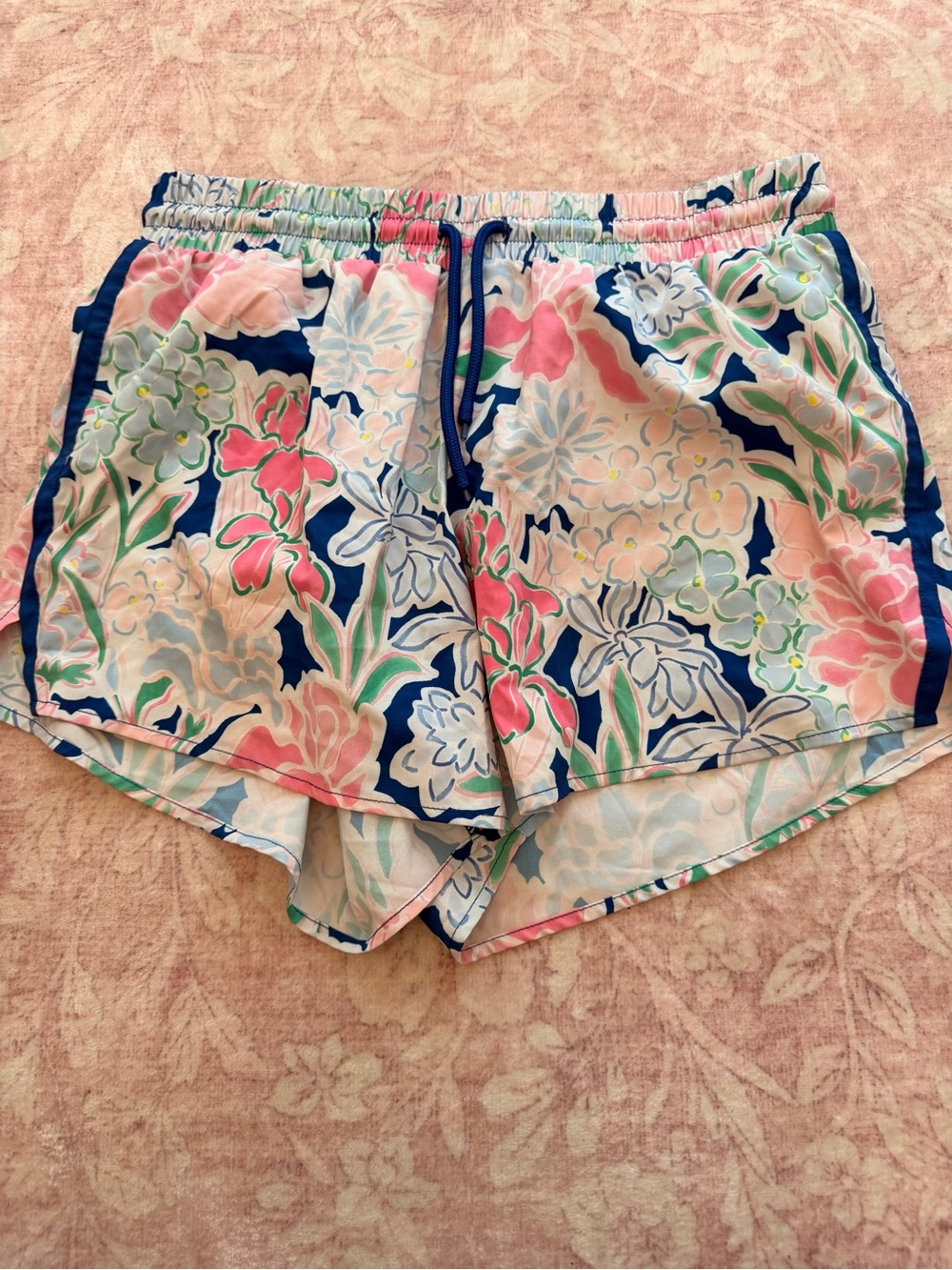 crown & ivy Pink, Navy & Green Floral Athletic Shorts